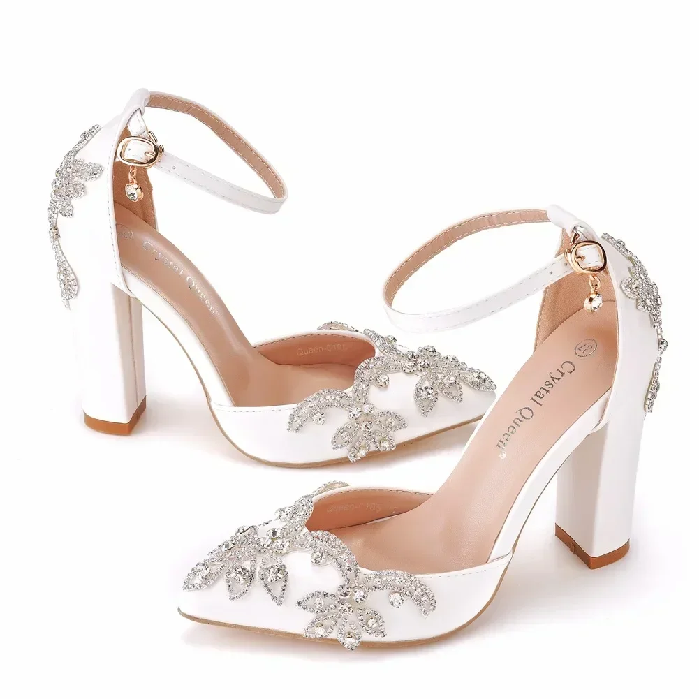 Wedding Super - 2026 أحذية نسائية بكعب سميك ومقدمة