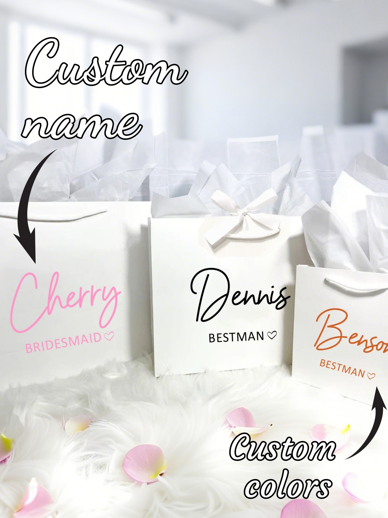 Wedding Packaging - حقيبة هدايا مخصصة عالية الجودة للعروس