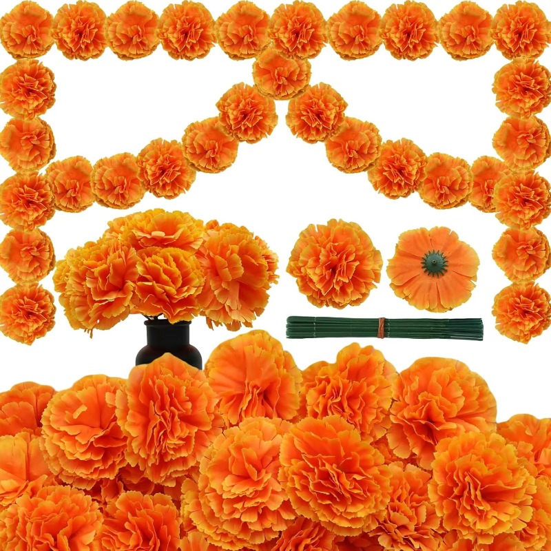 10-30 قطعة من رؤوس زهور القرنف - مراجعة Indian Wedding Decor Supply وسعره