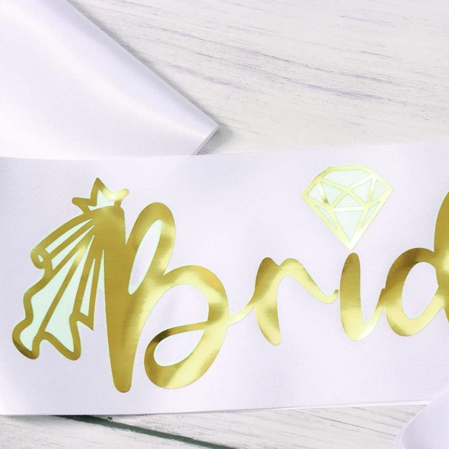 مجموعة من شريطين للحفلات - شري - مراجعة Bridal Sash Ribbon وسعره