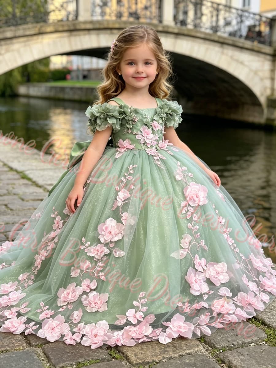 فستان فاخر عالي الجودة للفتيات - مراجعة Bridal Sash Ribbon وسعره