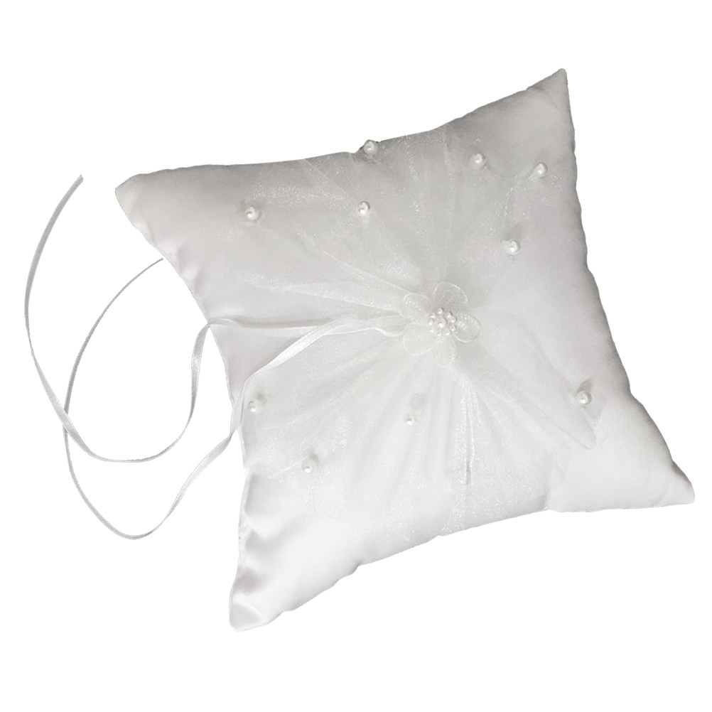 وسادة خواتم للعروس مزينة بالزه - مراجعة Ring Bearer Pillow وسعره