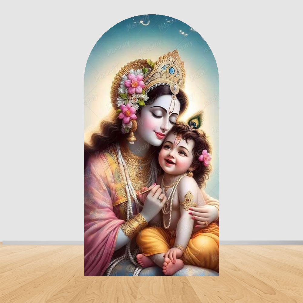 خلفية قوس بتصميم الطاووس على ا - مراجعة Indian Wedding Decor Supply وسعره