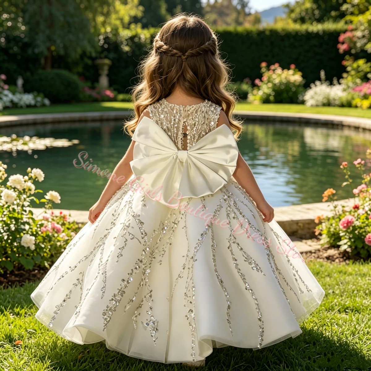 فستان فتاة الزهور الفاخر المزي - مراجعة Bridal Sash Ribbon وسعره