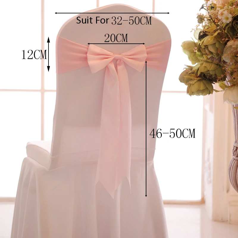 25 قطعة غطاء مقعد دنة الساتان  - مراجعة Bridal Sash Ribbon وسعره