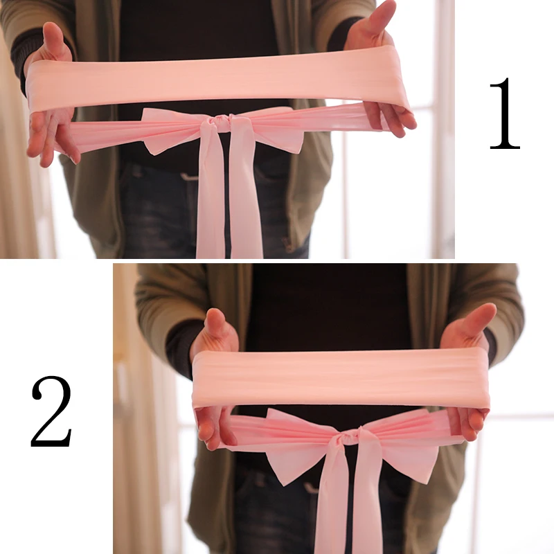 25 قطعة غطاء مقعد دنة الساتان  - مراجعة Bridal Sash Ribbon وسعره